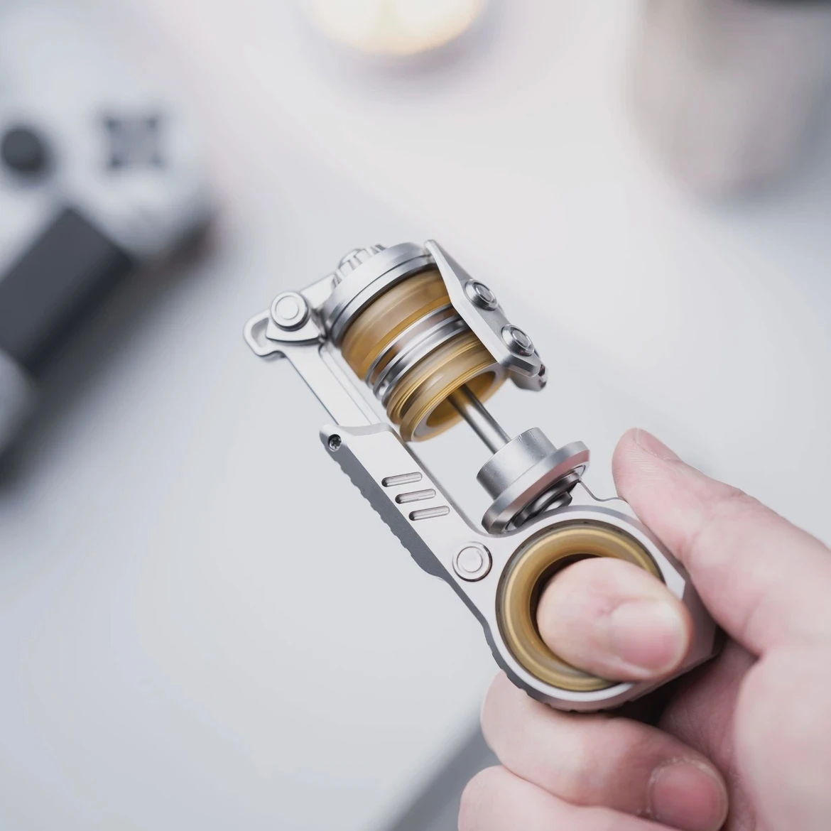 GoBiggeR Metal Fidget Spinner Toy for Stress Relief & ADHD