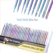 30 PCS Nail Drill Bits Carbide Tungsten Cuticle Bit Manicure Pedicure Remover Tools Nail Accessories Milling Cutter