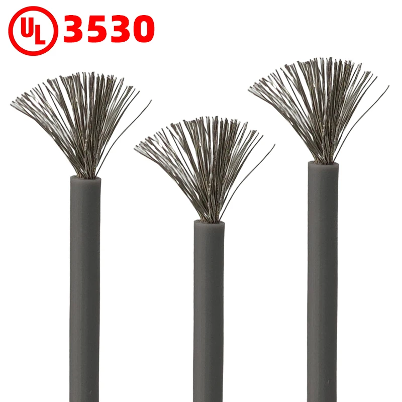 Custom UL 3530 Soft Silicone Electric Wires and Cables 1 2 4 6 8 10 Awg Tinned Copper 5.5mm House Wiring Electric Wire Cable