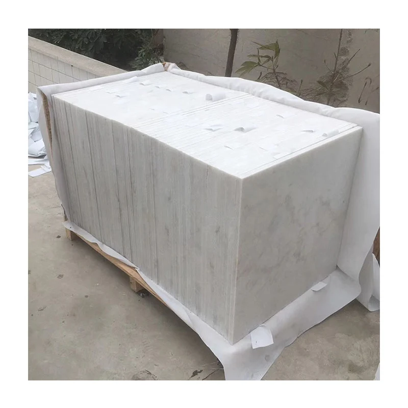 China Cut to Size Flooring 600 X 600 X 20mm Thickness White Marble Price