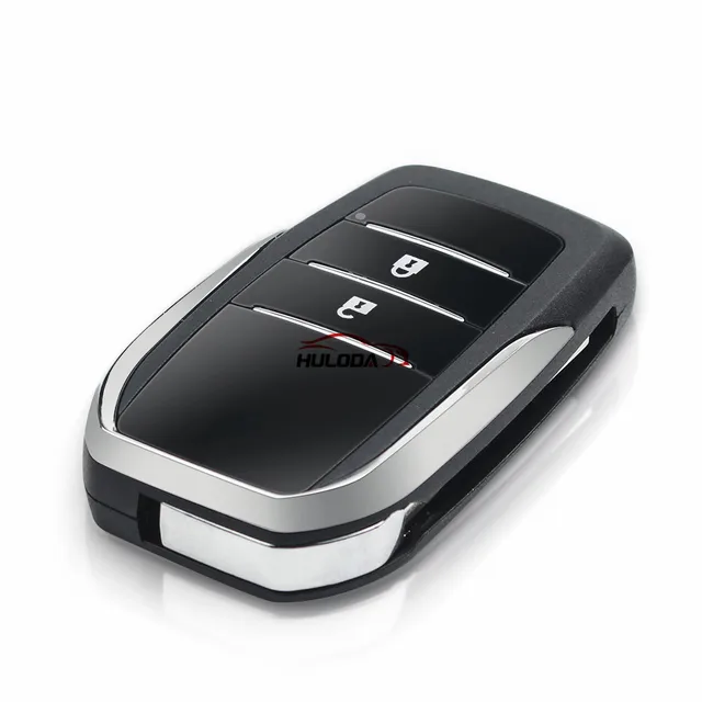 Modified Flip 2 Btutons Remote Car Key Shell Fob Blank Case For Toyota Yaris Prado Tarago Camry Corolla Toy43 Blade