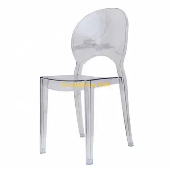 New Style Wedding Chairs Party Event Plastic Stackable Banquet Chairs Luxury Transparent Commercial Chair for Dining Sale