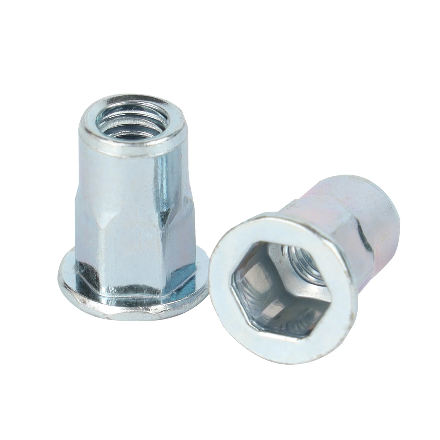 Dadi Testa Piatta M3 M4 M5 M6 M8 M10 M12 Set 166 Rivetti Filettati - Dadi In Acciaio Zincato, Misure M3 A M12, Per Fai Da Te E Riparazioni Rivetti Filettati M3 - Foto 9