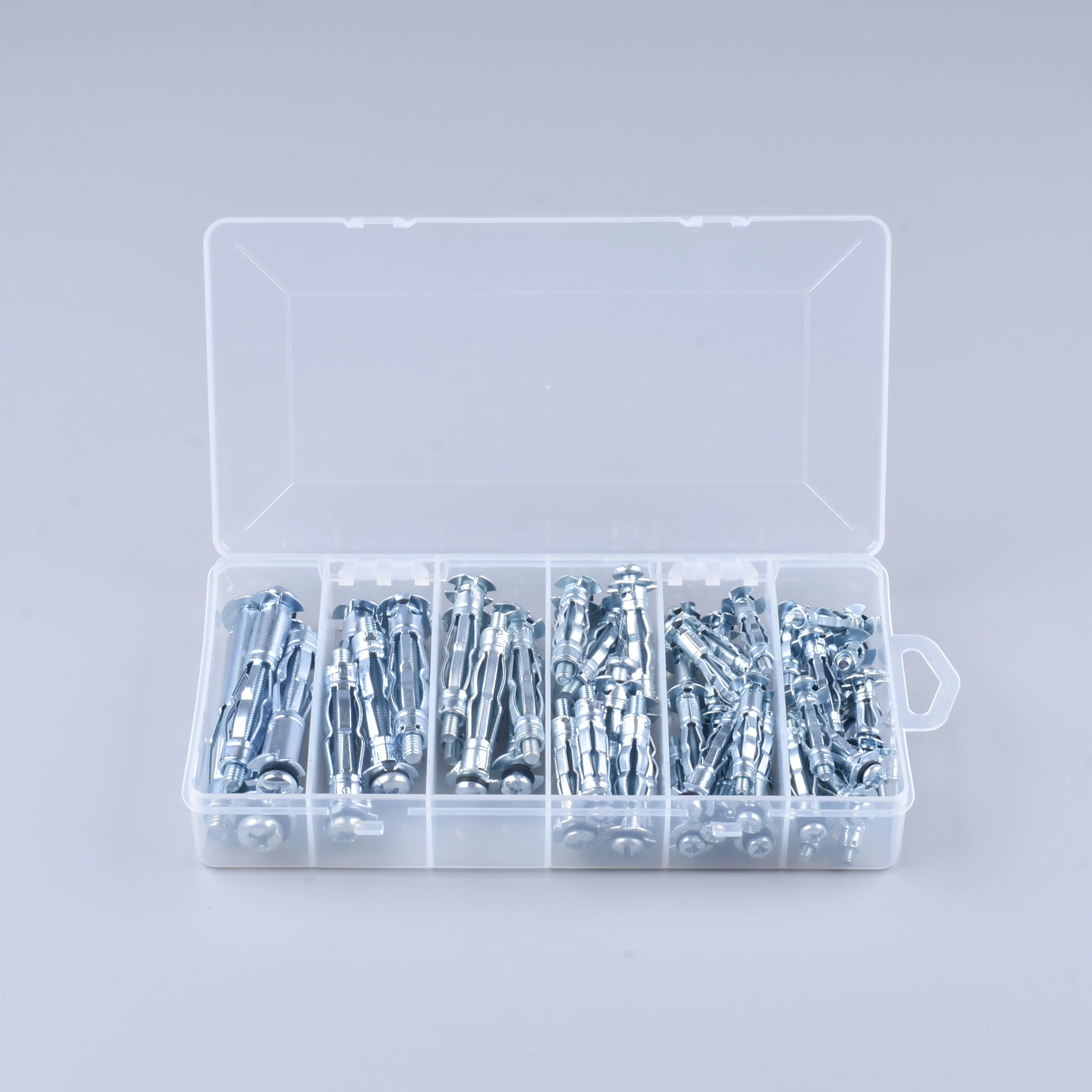 12 Pieces Free Collocation Plastic Nylon Hammer Fixing Wedge Drywall Anchor With Nail Screw
