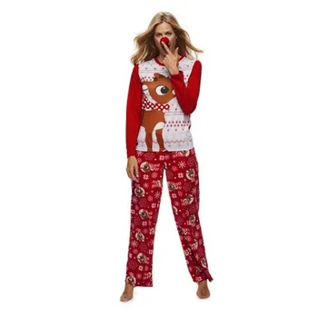 Two Piece Sleepwear Sets Pillamas Con Animales Para Adulto Matching Christmas Pijama De Navidad 4Xl Clothes For Boys And Girls