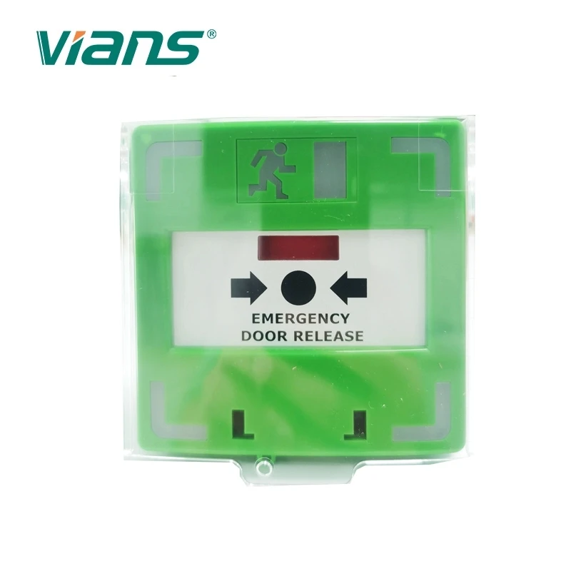 Break Glass Fire Alarm Door Release Emergency Exit Button For Access Control