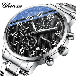 レチェ47 CHENXI 947 Men's Watch - Fashion Stainless Steel Sport Chronograph