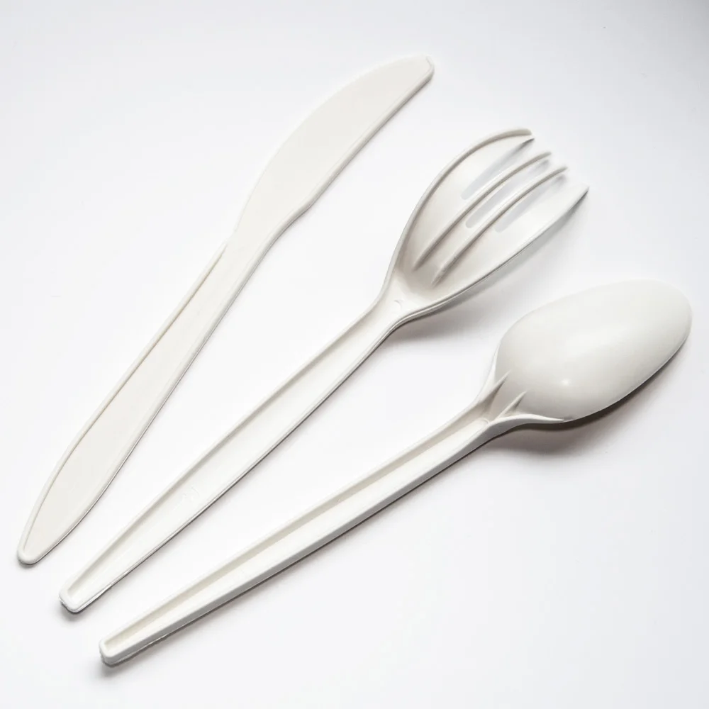 Cornstarch Cutlery Packing Individually Wrapped Disposable Cutlery