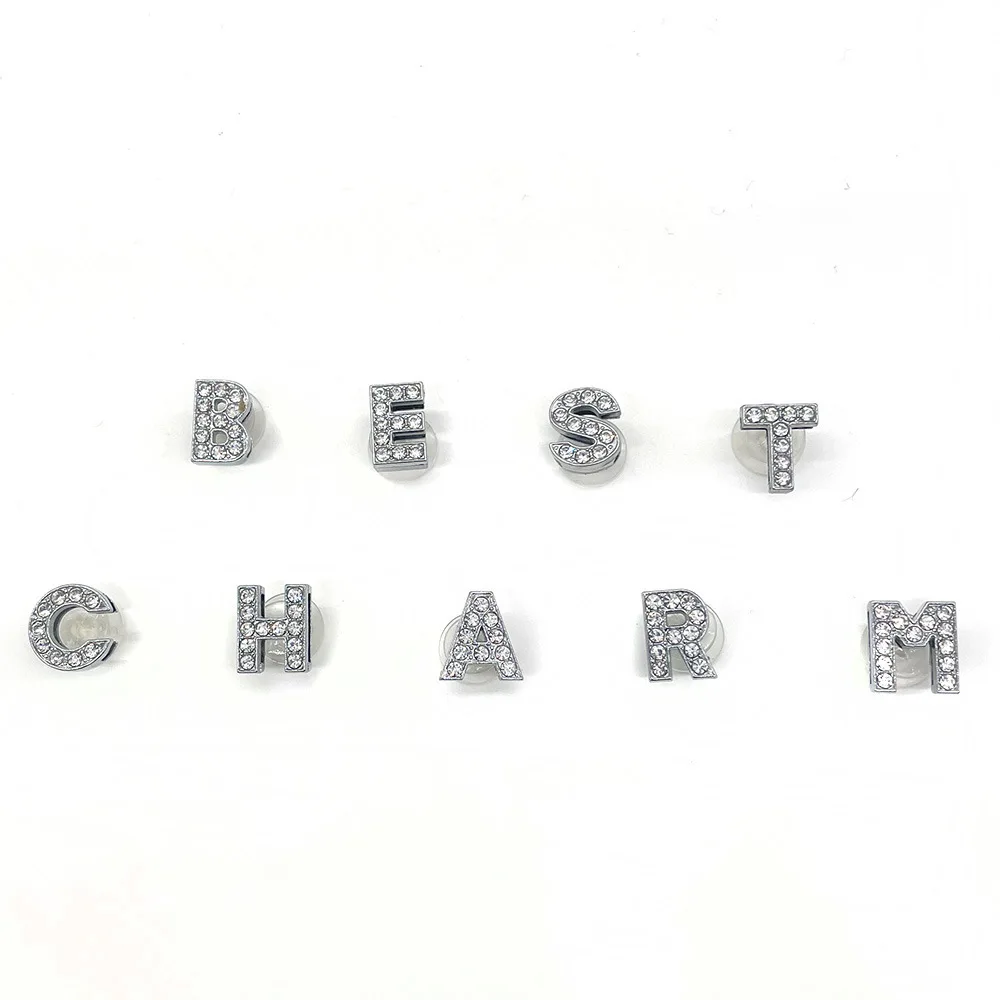 Wholesale Initial Shoe Charms Accessories Diy 26 Alphabet Az Bling