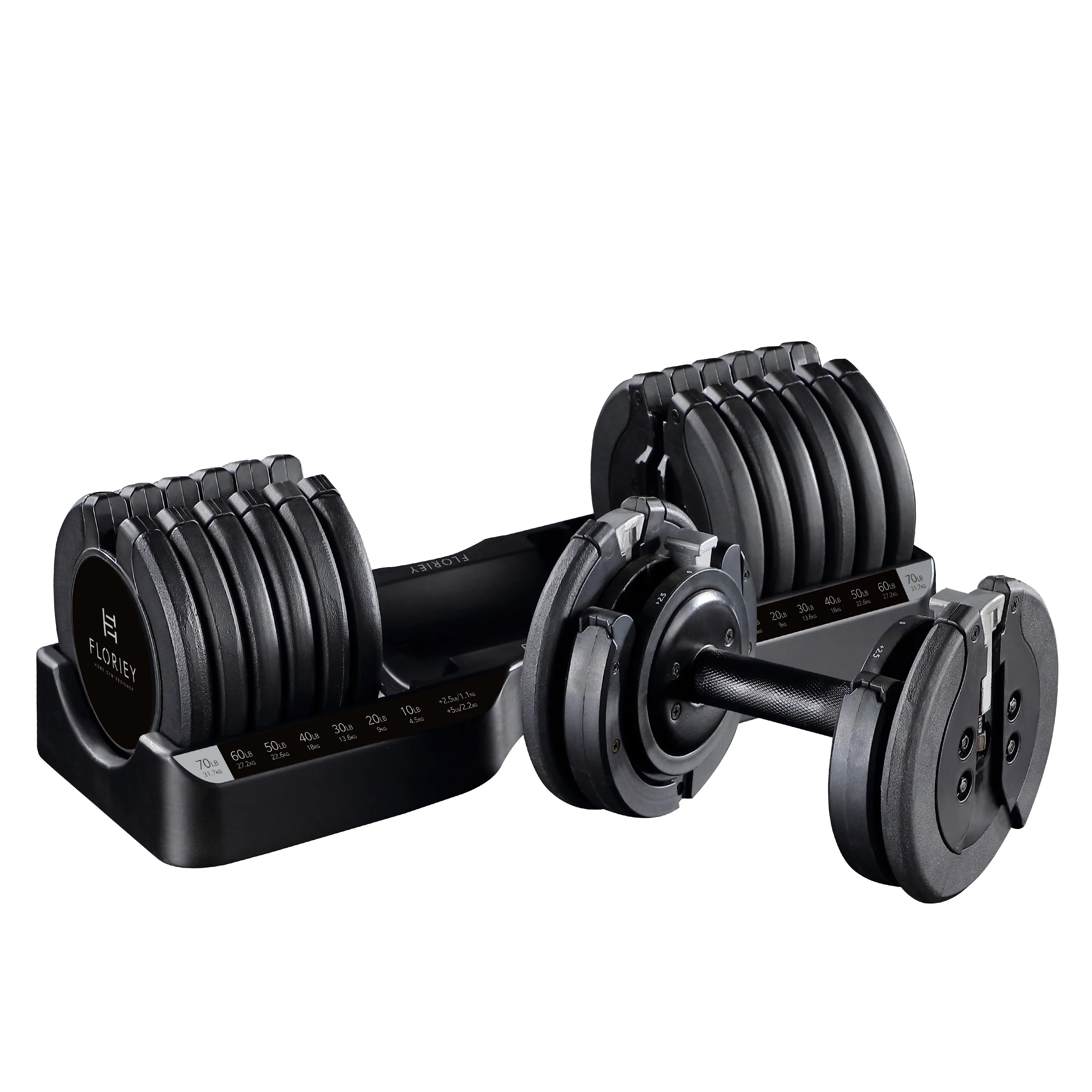 75LB Wholesale Coated Adjustable Dumbbell 34KG Training