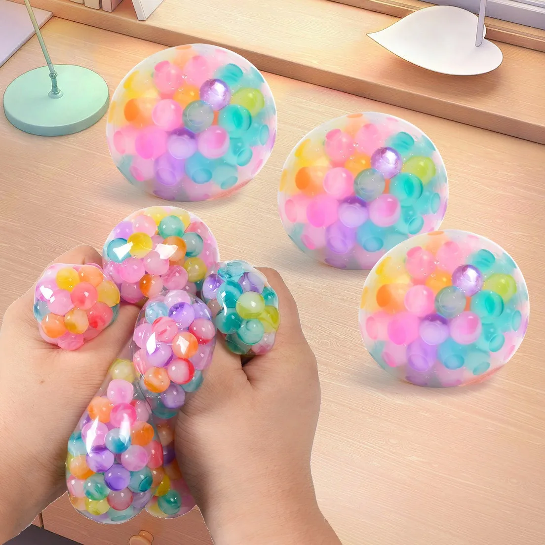 Rainbow Tpr Sensory Stress Balls Squishy Relief Balls Stress Relief ...