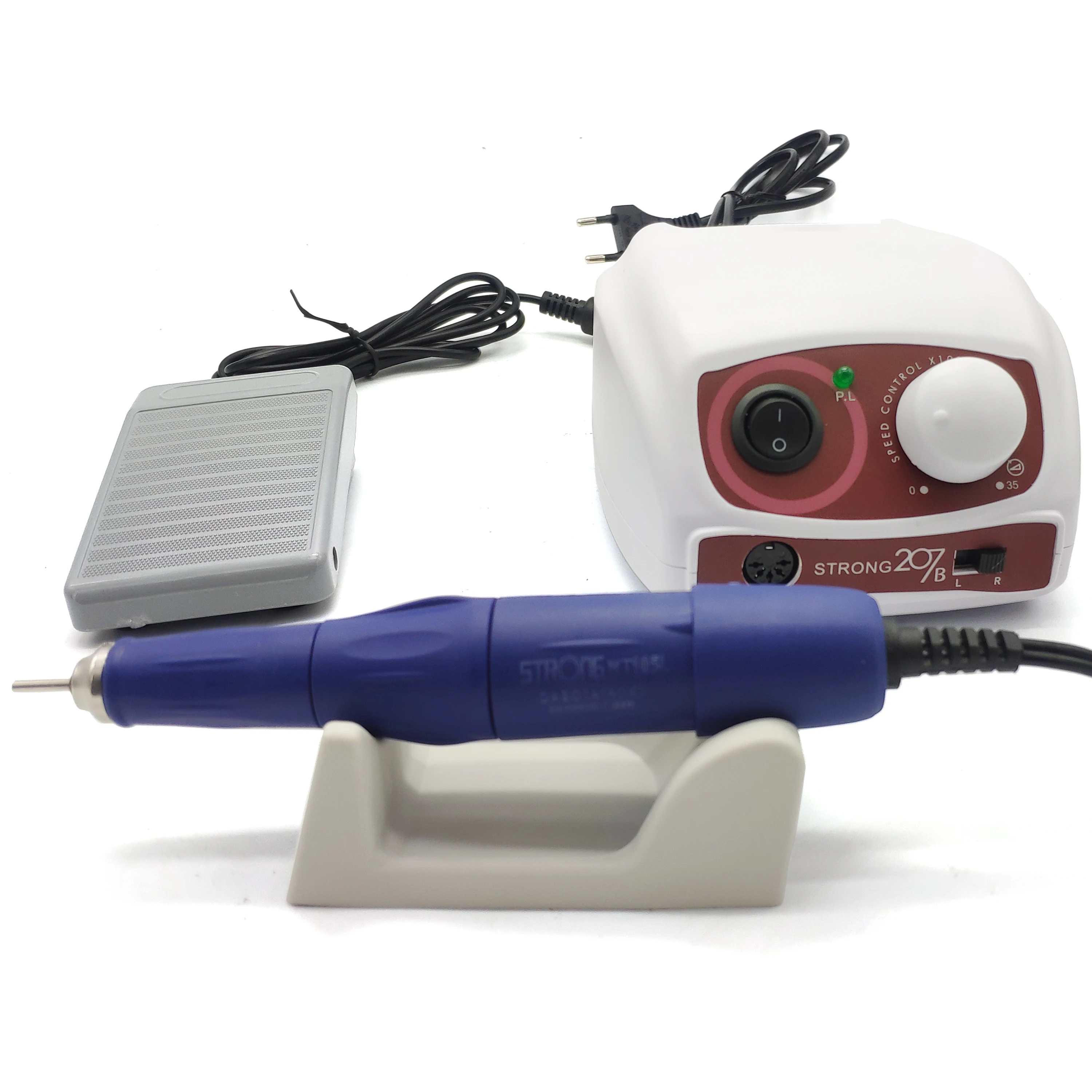Strong 207B Nail Drill - 65W Control Box & 35000RPM Handpiece