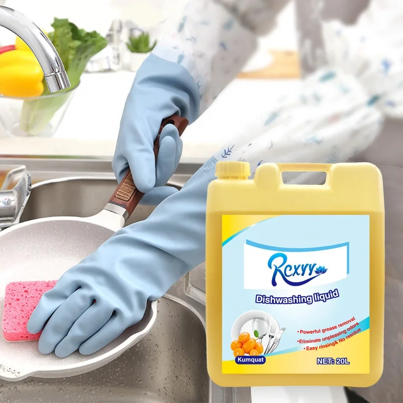 OEM 20L Effective Kumquat Ginger Lemon Orange Household Dishwasher Detergent dishwash Liquid Soap Dishwashing Liquid