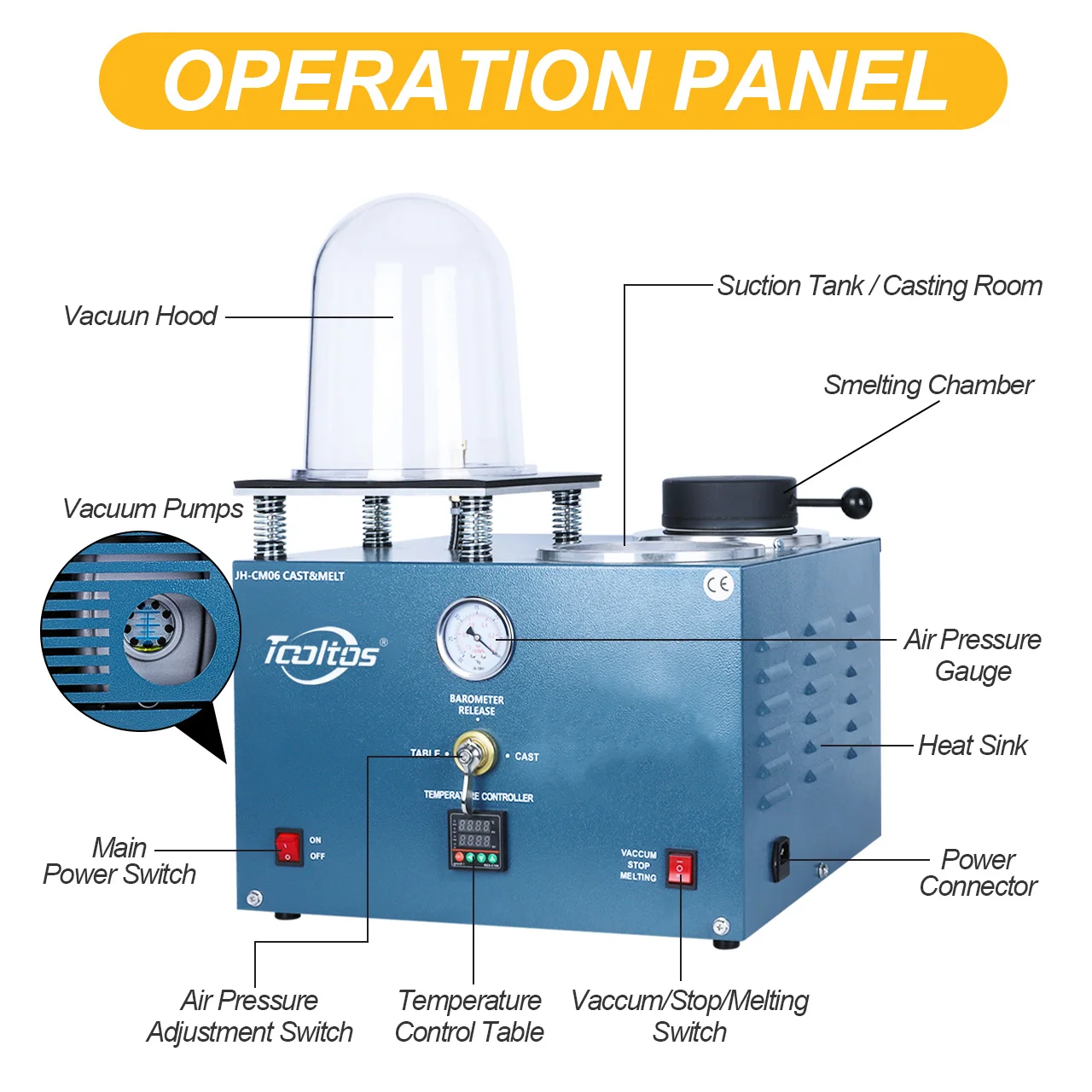 2L Lost Wax Casting Mold Plaster Investment Vacuum Jewelry Melting