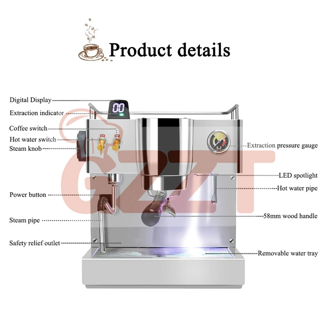 GZZT卸売商用エスプレッソマシンプロフェッショナル醸造システム