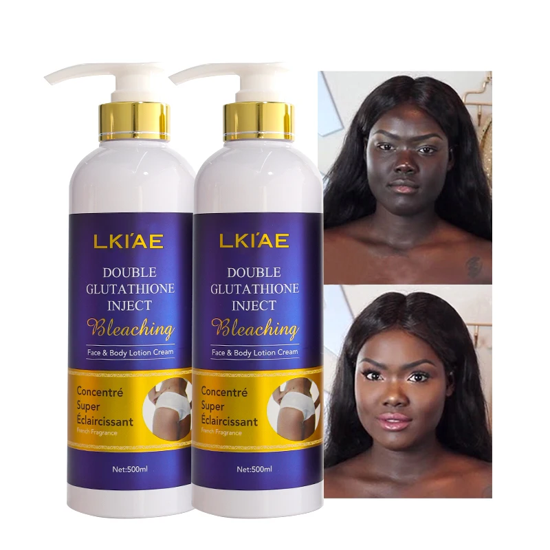 Natural Skin Bleaching Clarify Glutathiones Body Milk Lotion for Black Skin Private Label 500ml Natural Skin Bleaching Clarify Glutathiones Body Milk Lotion for Black Skin Private Label 500ml