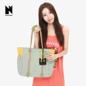 NOXXON OEM ODM Available High Capacity Women Versatile Handheld Shoulder Bag Shopping Bag Nylon Tote Bag with Zipper and Pocket