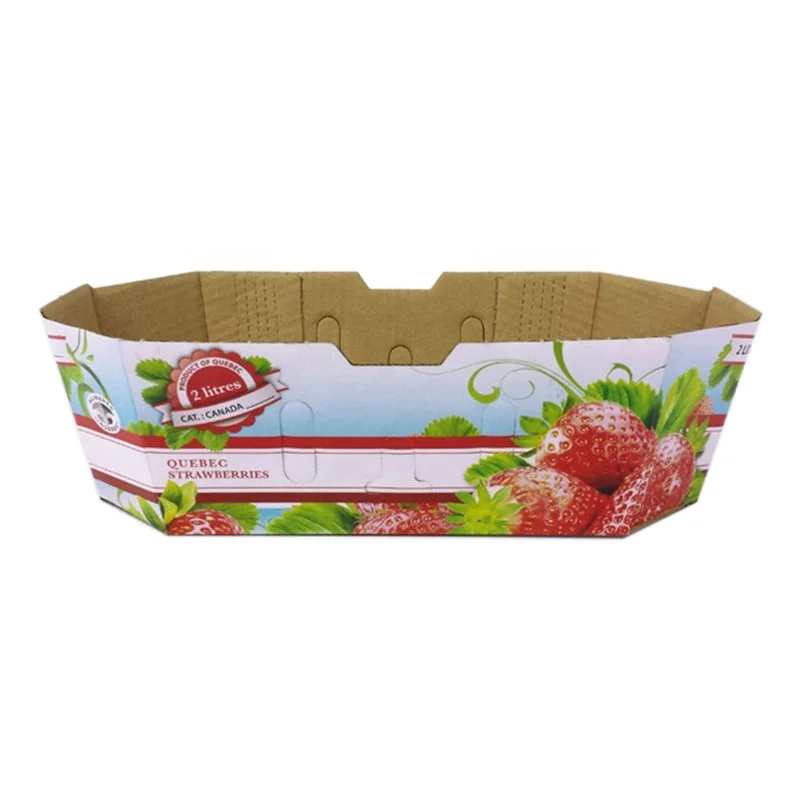 Factory Custom Printed Corrugated Cardboard Gift Package Vegetable Shipping Boxes for Fruit Packaging