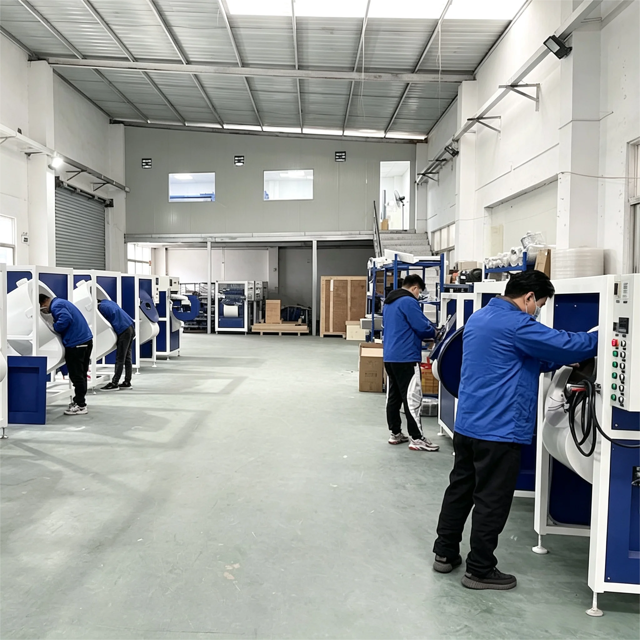 Automatic Drum Painting Machine with Auto Unloading for Small Parts Screw Nail BOMA-GP883