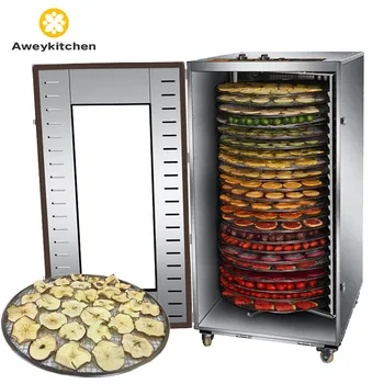 Large Capacity 297L Stainless Steel Fruit Dryer Commercial Rotary Food Dehydrator