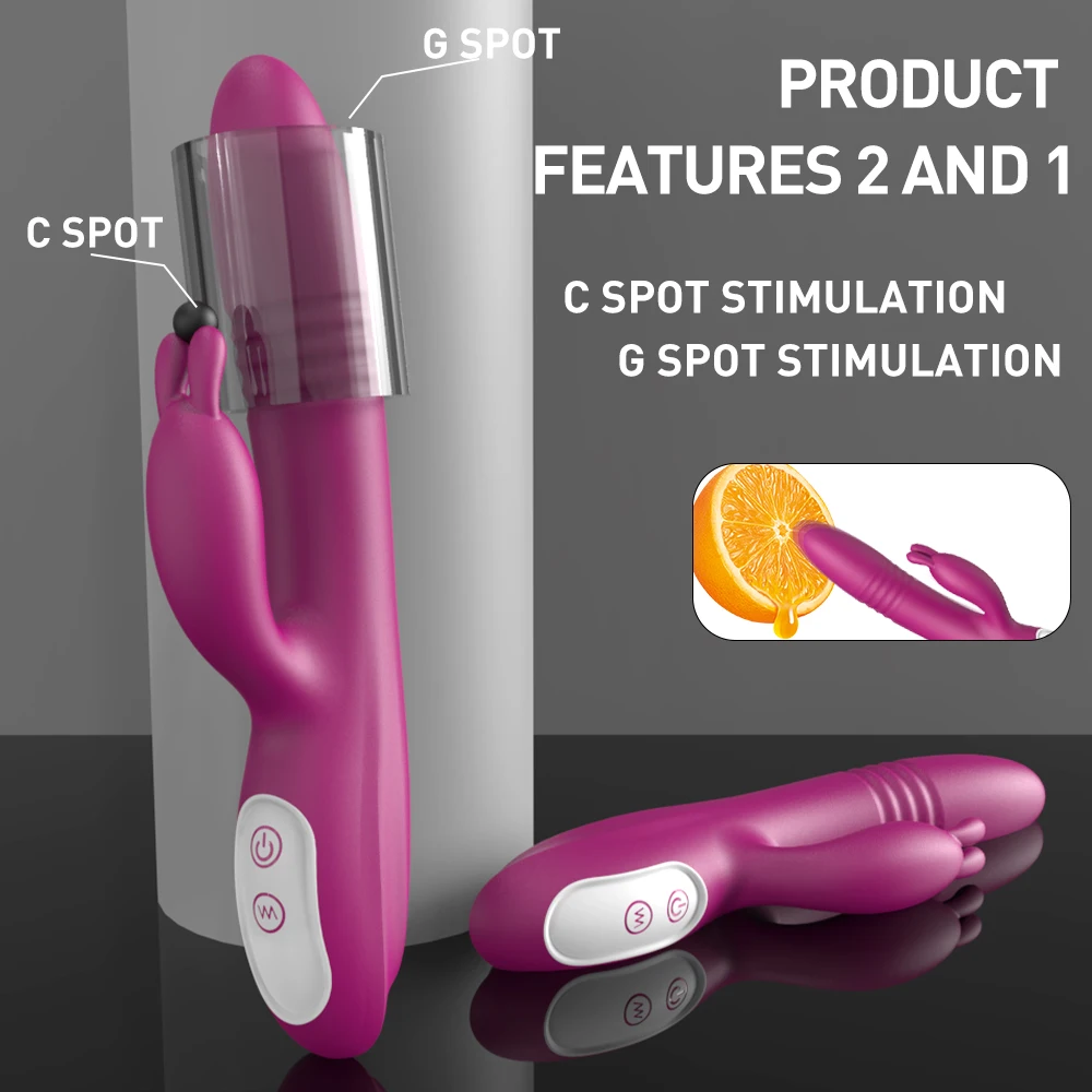 Universal Serial Bus-Powered Waterproof Adult G-Spot Vibrator Triple Vibration &  Penis Capabilities Women's Sex Toy