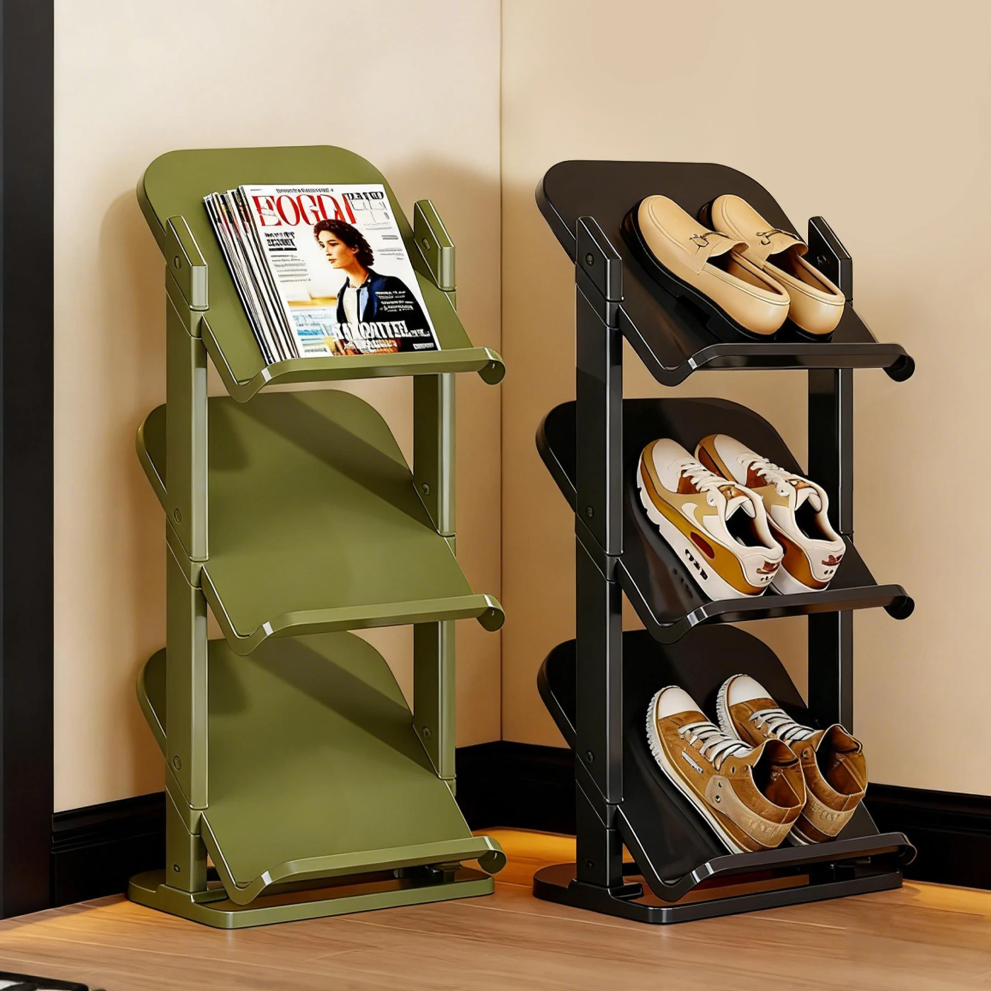 High Quality Durable Plastic Shoe Rack for Home Domestic Use Multi-Layer Space-Saving Storage Organizer
