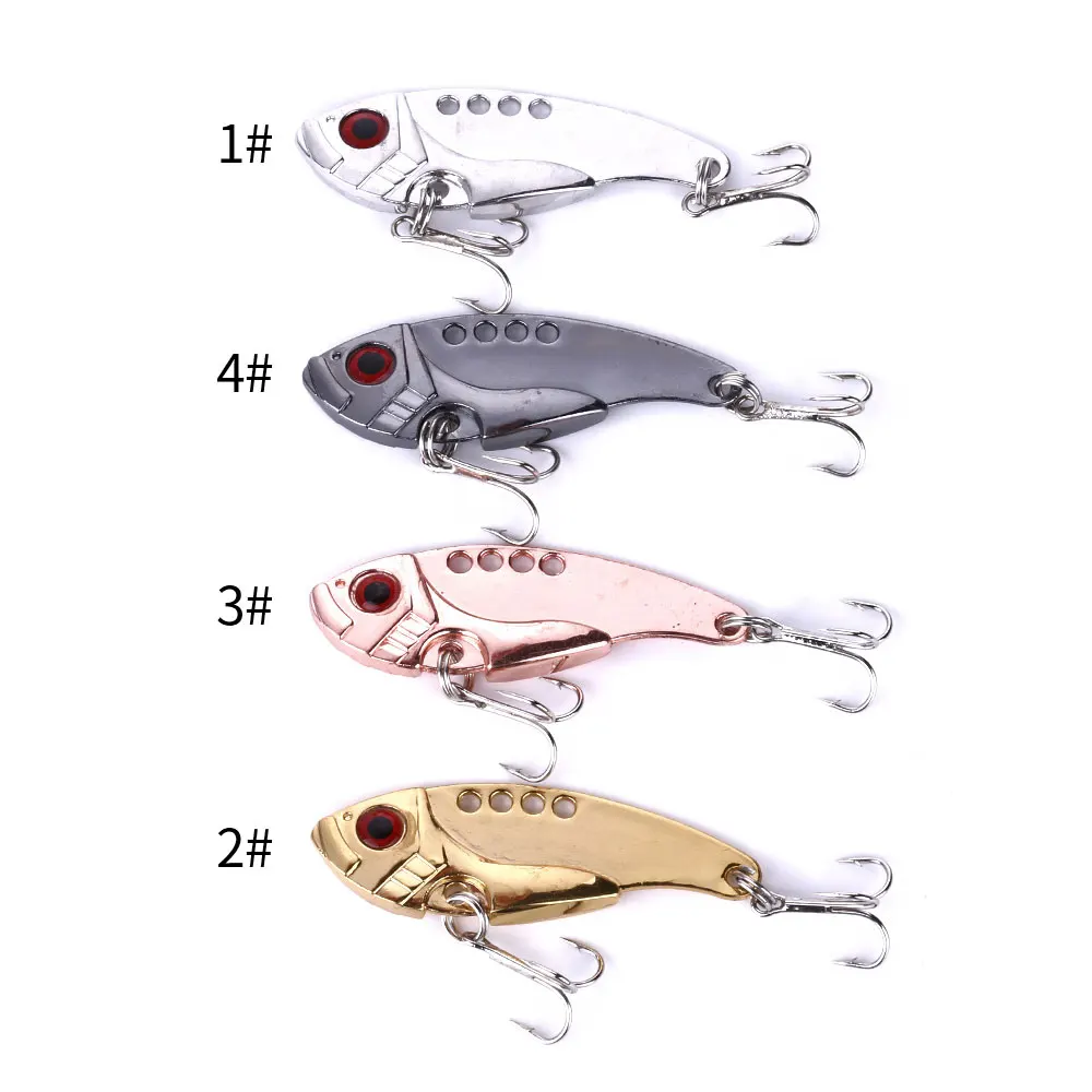 Pond Fishing Lure K 6 pz/set Spinner Bas con ancorette pesca fluviale trota carpa salmone persico esche Walleye Spinners  18