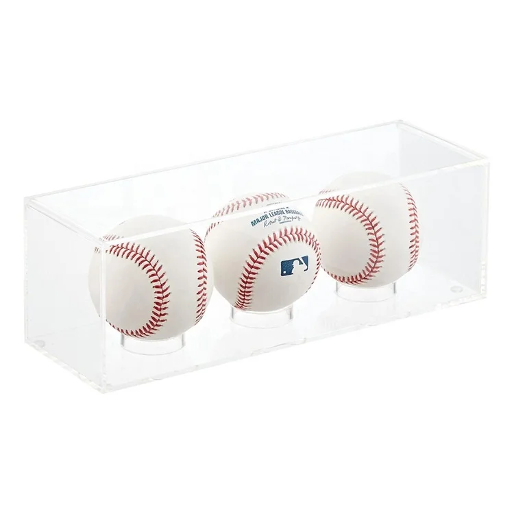 Boîte De Rangement Support Baseball Transparent Clear Affichage Caxe