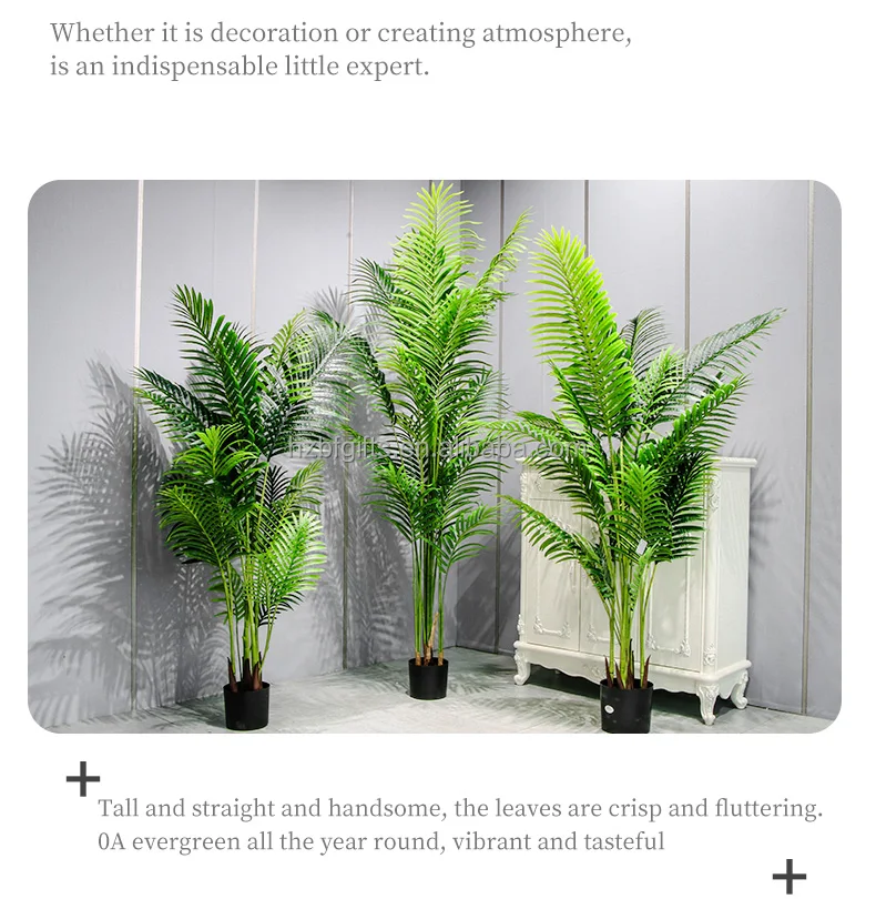 Wholesale Artificial Areca Palm Tree Plants Garden Decorative Plants