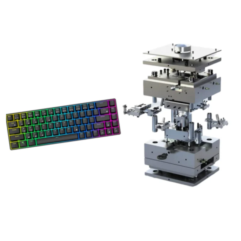 OEM latest popular two-color plastic injection gaming Led keyboard