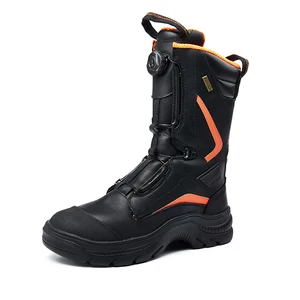 Factory OBM ODM Custom Wholesale Firefighter Safety Boot Emergency Quick Buckle Safety Boots for Firemen