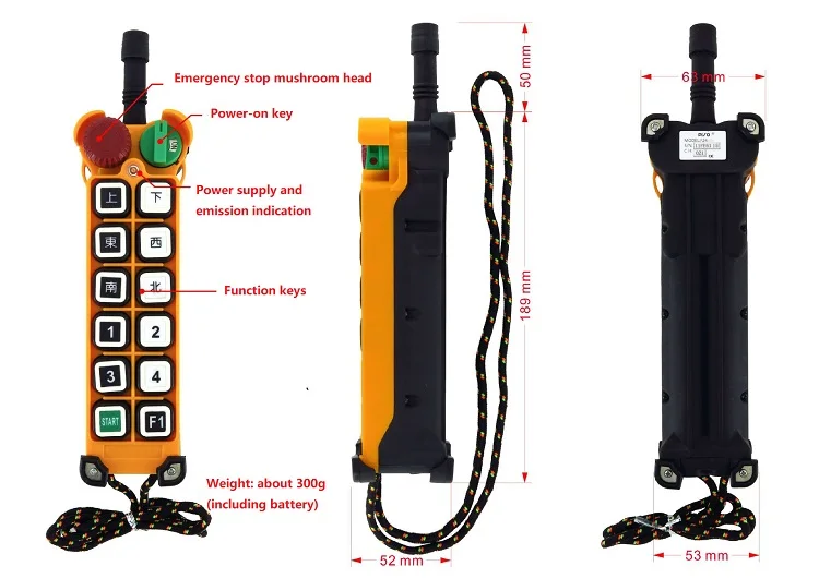 Waterproof Telecrane Wireless Remote Control F24-10d F24-12d