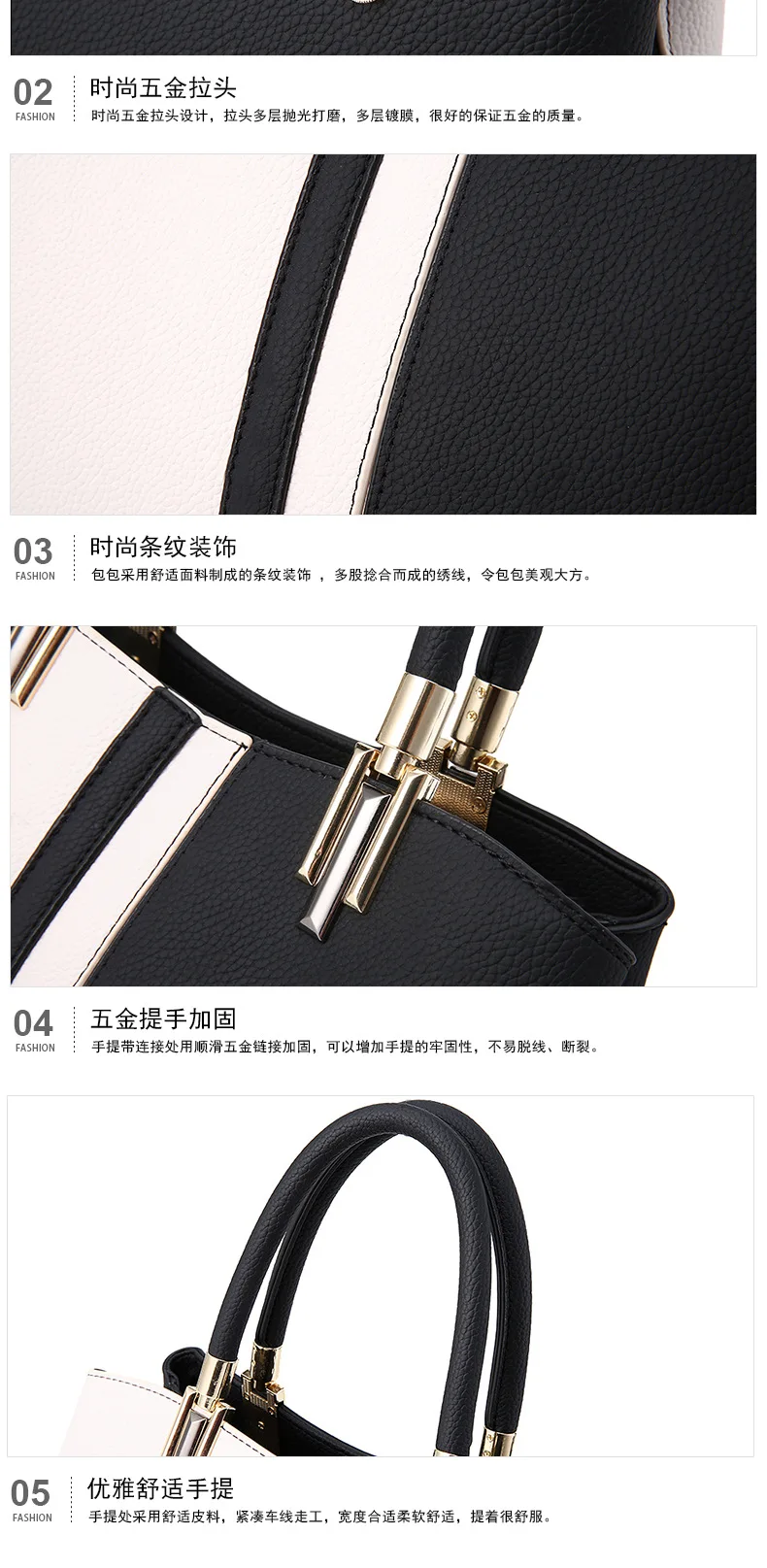 Hot Sale  Large Capacity Woman Handbag  Female Zipper Casual Shoulder Bags Lady  Leather Tote Crossbody Bag Women's Shoulder Bag