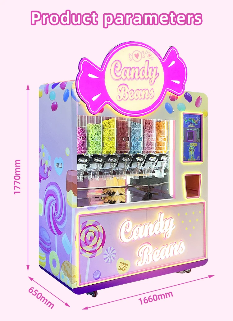 2024 New Product Candy Bean Automatic Machine Vending Candy Vending ...