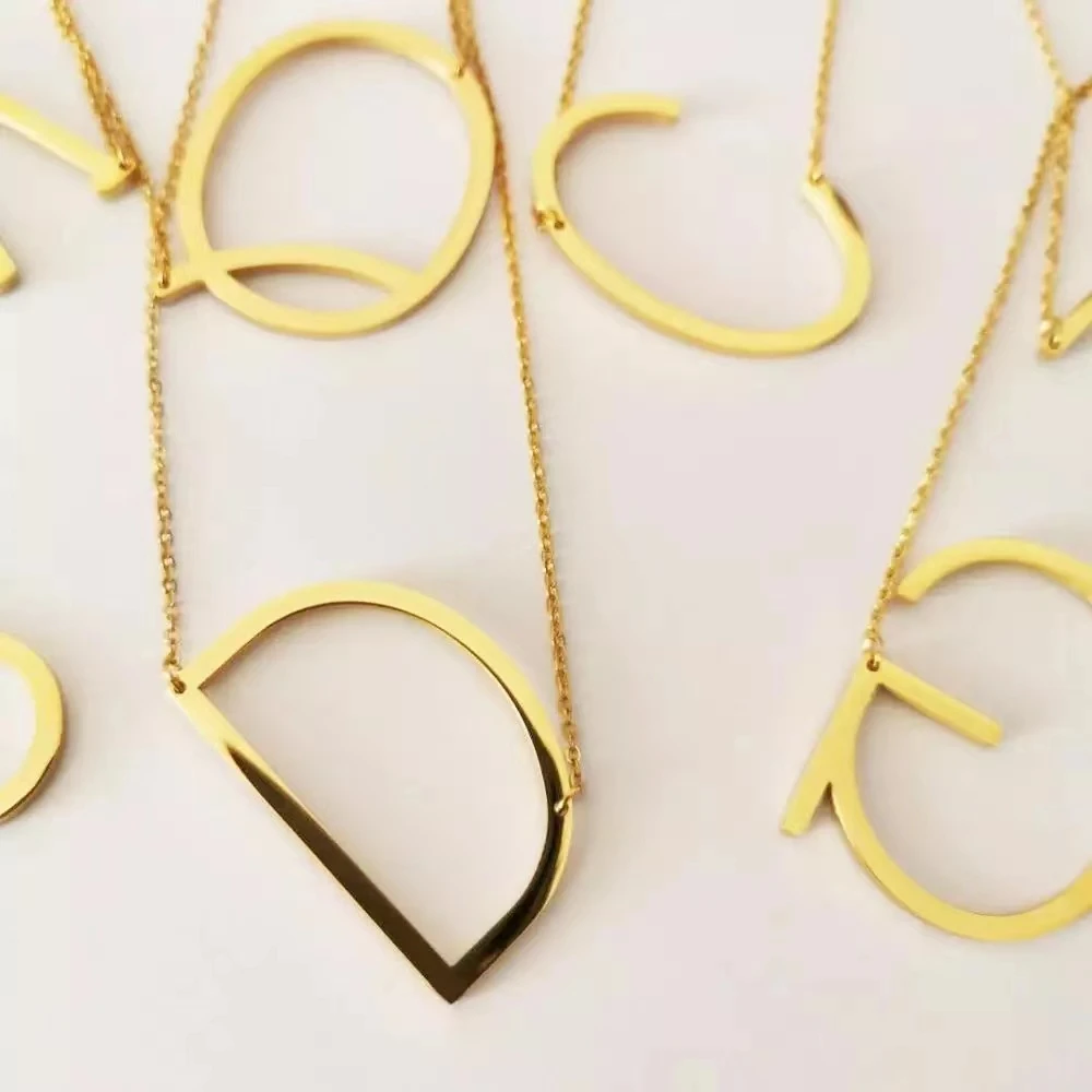 Ns1084 Unisex Big 18k Gold Plated 