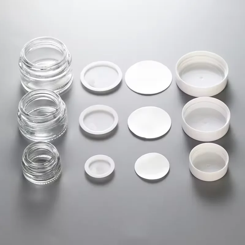 Custom 5ml 15ml 20ml 30ml 50ml 100ml Cosmetic Skin Care Cream Containers Empty Frosted Glass Jars manufacture