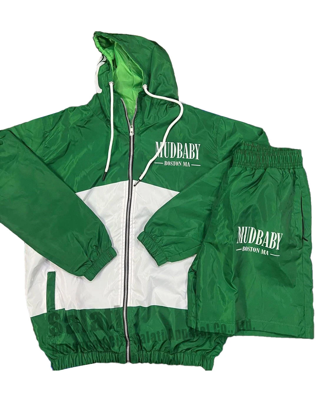 Custom Private Label Wind Breaker Jackets Shorts Sets 2 Pieces Oversized Heavy Polyester Casual Windbreaker Tracksuit Sets Men gallery 12