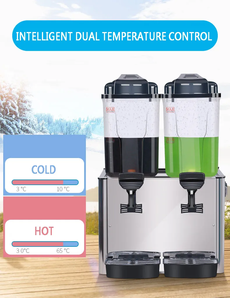 3 Tanks Prices Electrical Drink Cold Beverage Commercial Fruit Machine