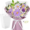 Bouquet di potentilla viola a doppio petalo