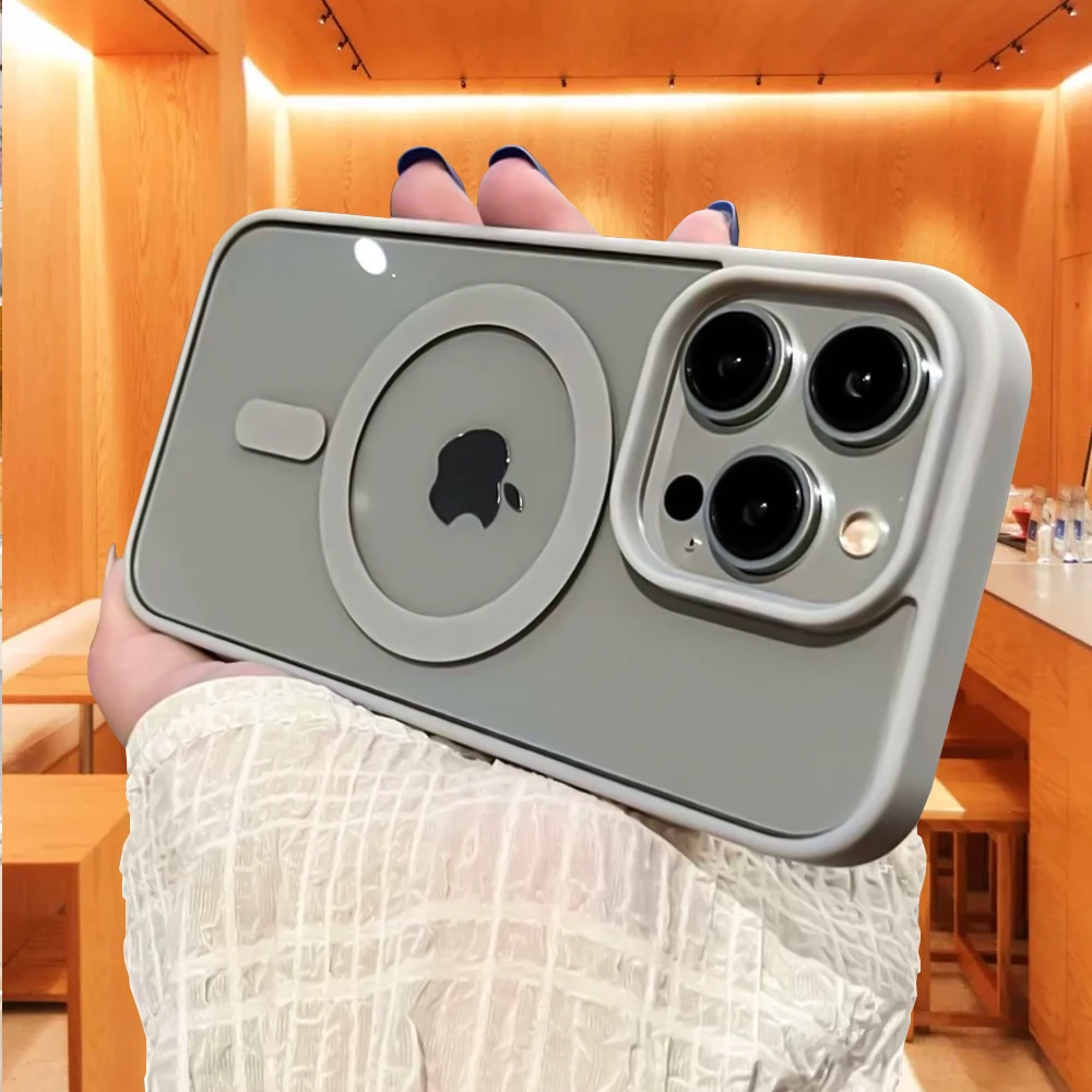 Colorful Magnetic wireless charge hard phone case For iPhone 16 PROMAX