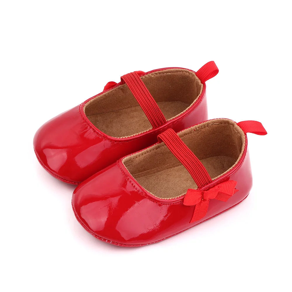 Hot Selling Baby Shoes Non-slip Rubber Sole Newborn Toddler Shoes Girls Dress Shoes factory