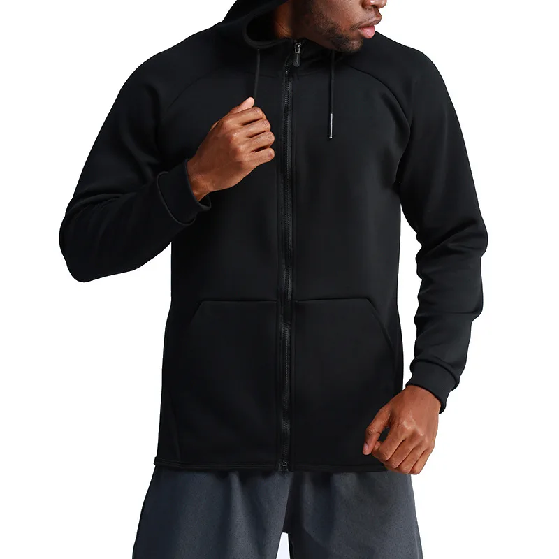Custom Men Sports Jackets Outdoor Camping Coats Thermal Waterproof Soft Shell Jacket Fitness Zipper Hoodies