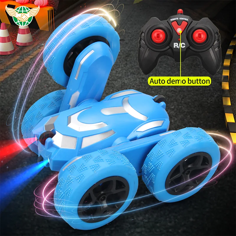 360 Degree 2.4G Rc Stunt Car Model 360 Degree Rolling Stunt Climbing Double Side Stunt Car With Cool Light Music