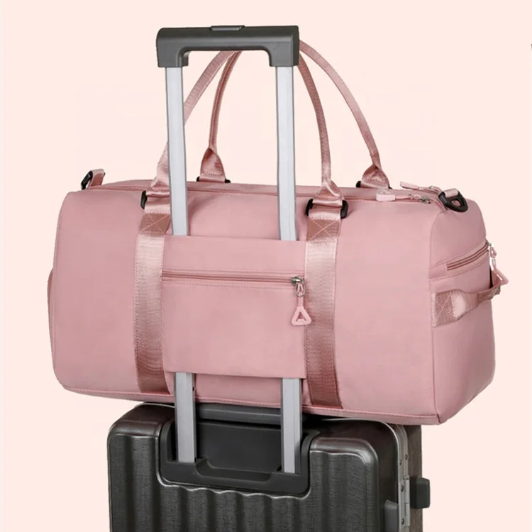 10Colors Custom logo Print Travelling Bag Duffel Sports Bag with Shoes Compartment Waterproof Fitness Gym Bags for Exercise