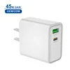 White USB Charger A+C 45W