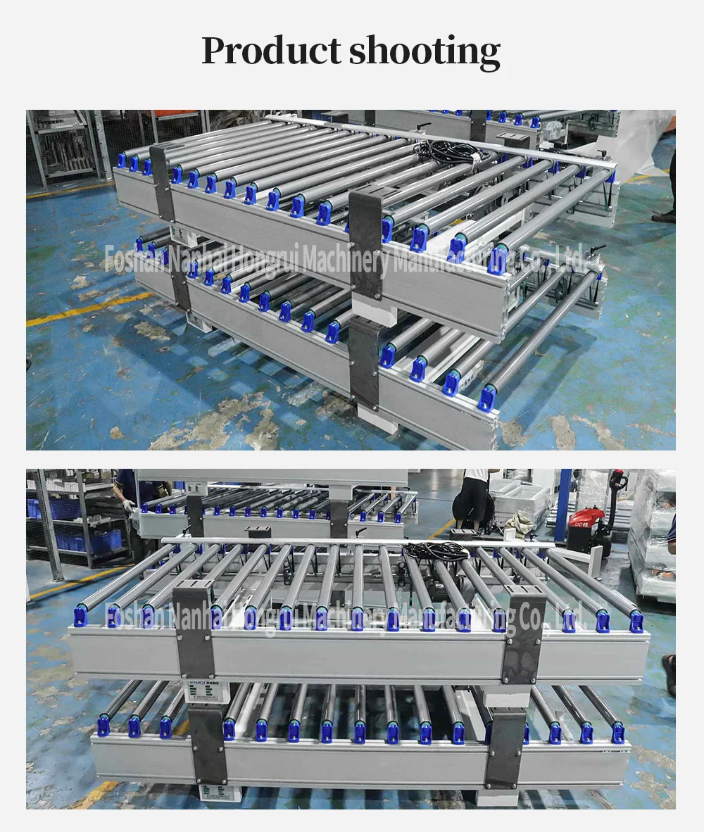 Hongrui is suitable for connecting edge banding machines and can customize a single row power straight roller table manufacture