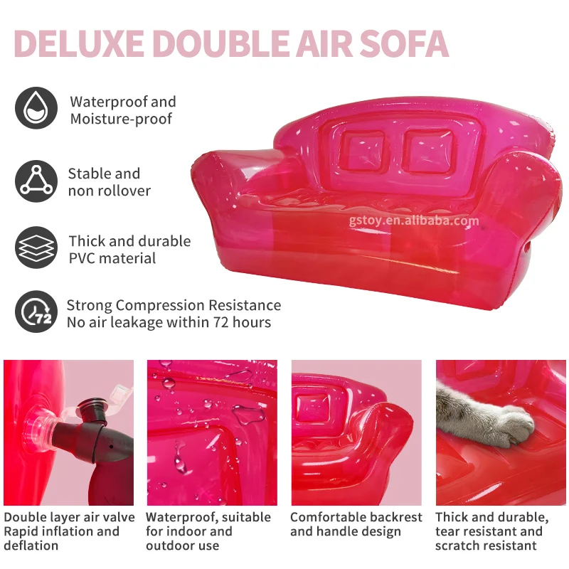 pink Lounger Inflatable Bubble Sofa