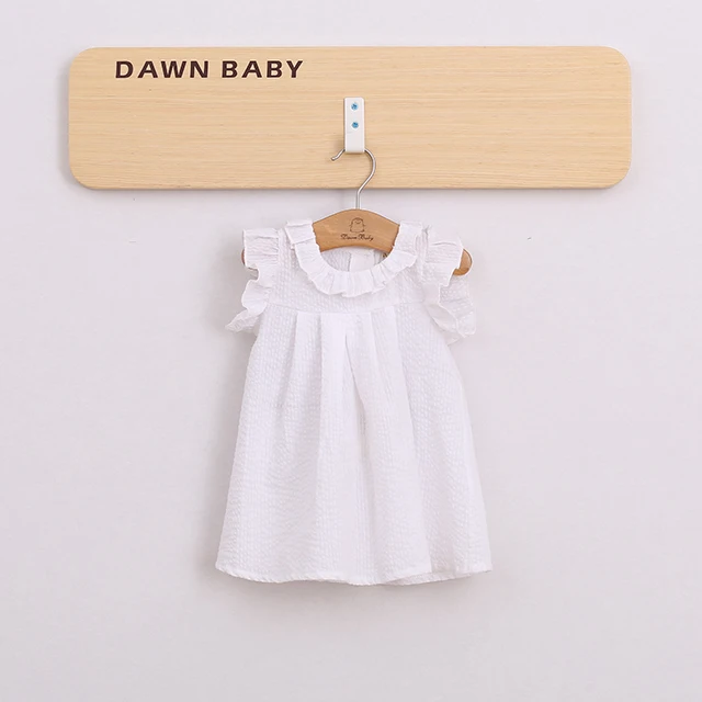 
Детское летнее платье из 100% хлопка без рукавов, детские платья с пуговицами сзади 