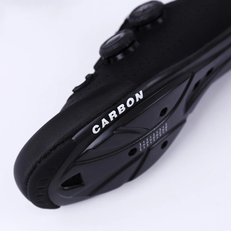 Brand Series Men's Women's Carbon Fiber Road Bike Cycling Lock Shoes Breathable Heat-Dissipating Double Knob Lock Shoes Sports