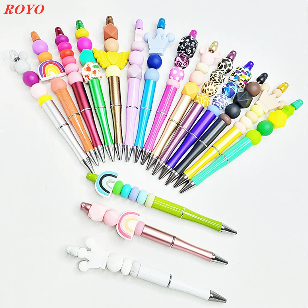 Unique Cute Lady Stylist Twisted Diy Beadable Ballpen Women Novelty ...